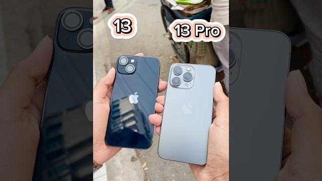 Iphone 13 vs iphone 13 pro || camera zoom test! #shorts Iphone 13 vs iphone 13 pro || camera zoom test! #shorts