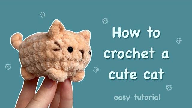 How to crochet a cute cat | easy tutorial for beginners How to crochet a cute cat | easy tutorial for beginners