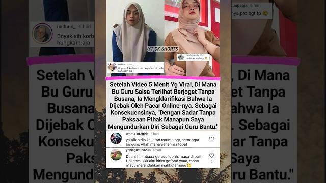 Begini klarifikasi bu guru salsa terkait viral video 5 menit link#short #viralvideo #faktaunik Begini klarifikasi bu guru salsa terkait viral video 5 menit link#short #viralvideo #faktaunik