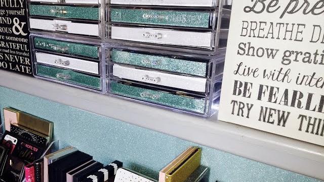 Makeup storage/organizers | diy glitter drawers Makeup storage/organizers | diy glitter drawers