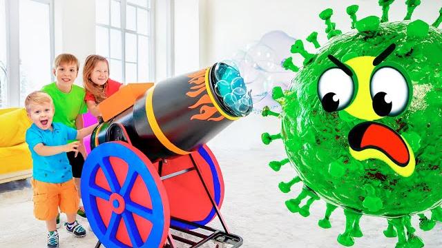 Oliver defeats viruses + more funny kids videos Oliver defeats viruses + more funny kids videos