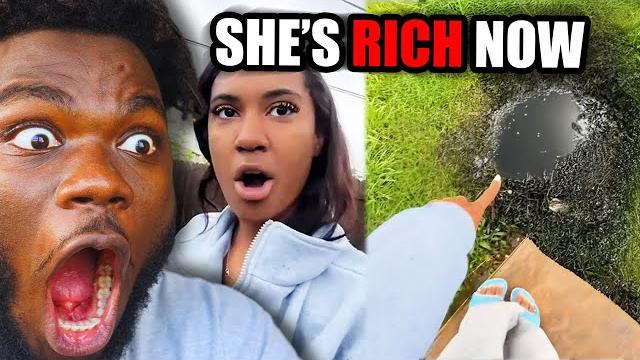 She realized she won the lottery.. She realized she won the lottery..