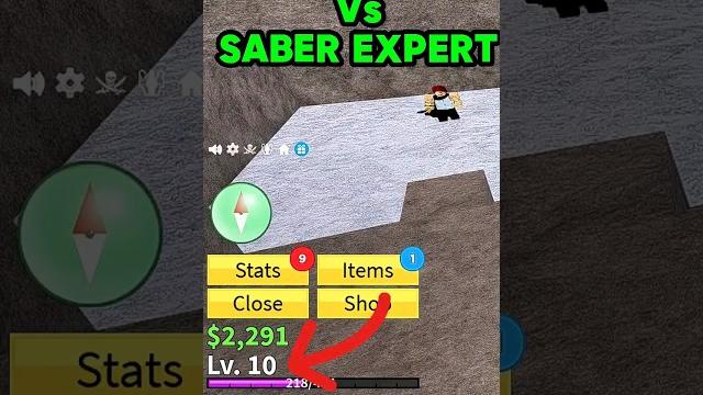Lvl 10 noob fighting saber expert in blox fruits #bloxfruits #bloxfruit #roblox #shorts Lvl 10 noob fighting saber expert in blox fruits #bloxfruits #bloxfruit #roblox #shorts