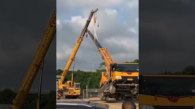 Crazy ‼️ tilt testing on brand new crane ! what is the purpose ? | cranepedia | #shorts #viral Crazy ‼️ tilt testing on brand new crane ! what is the purpose ? | cranepedia | #shorts #viral