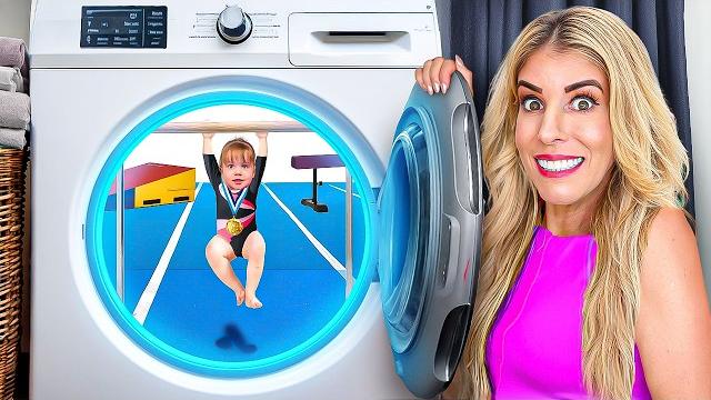 I built a secret gymnastics room in my house for daughter I built a secret gymnastics room in my house for daughter