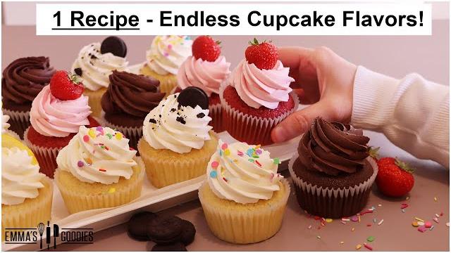 Make assorted cupcakes using 1 recipe! Make assorted cupcakes using 1 recipe!