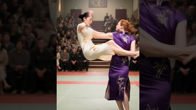 Battle between women in cheongsams. #kungfu #wushu #mma #mixed #boxing #fight #fighting Battle between women in cheongsams. #kungfu #wushu #mma #mixed #boxing #fight #fighting