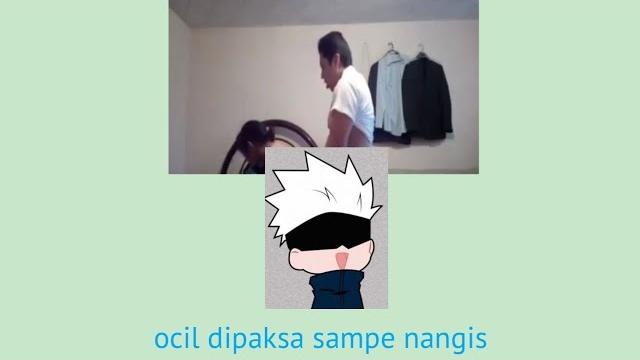 Ocil dipaksa bapak sampai nangis Ocil dipaksa bapak sampai nangis