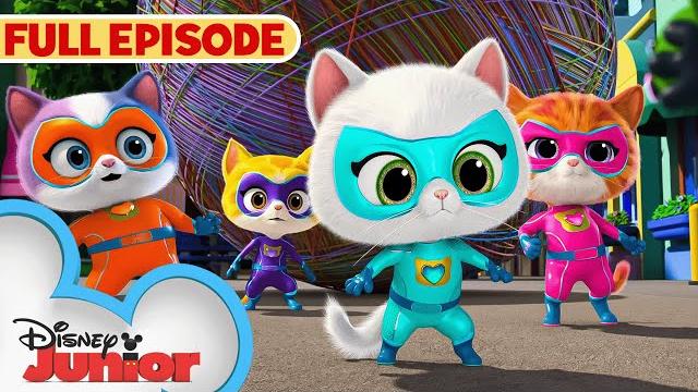 Superkitties first full episode! | s1 e1 | the great yarn caper/get the boot | @disneyjr Superkitties first full episode! | s1 e1 | the great yarn caper/get the boot | @disneyjr