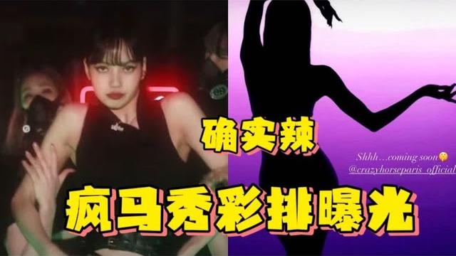 Lisa疯马秀彩排曝光,性感舞姿吸人眼球,不少粉丝表示支持 Lisa疯马秀彩排曝光,性感舞姿吸人眼球,不少粉丝表示支持
