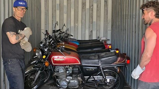 Diving into our stash of vintage motorcycles... they all ran when parked, but they sure don't now Diving into our stash of vintage motorcycles... they all ran when parked, but they sure don't now