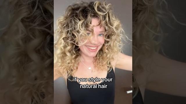 Curls can’t be forced from last year, my hair looked so different!! #curlyhair #straightenhair Curls can’t be forced from last year, my hair looked so different!! #curlyhair #straightenhair