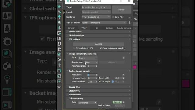 Vray final render settings #shorts #3dsmax #tutorials Vray final render settings #shorts #3dsmax #tutorials