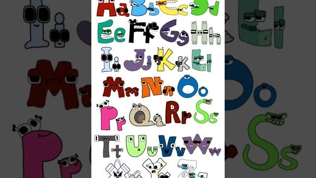 Alphabet lore colors -26 capital and lowercase letters Alphabet lore colors -26 capital and lowercase letters