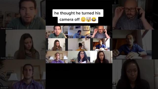 Man gets caught masturbating on zoom call Man gets caught masturbating on zoom call