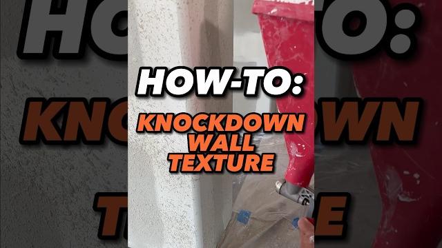 How-to: knockdown wall texture with our easy method #homediy #homeimprovementprojects #howto #diy How-to: knockdown wall texture with our easy method #homediy #homeimprovementprojects #howto #diy