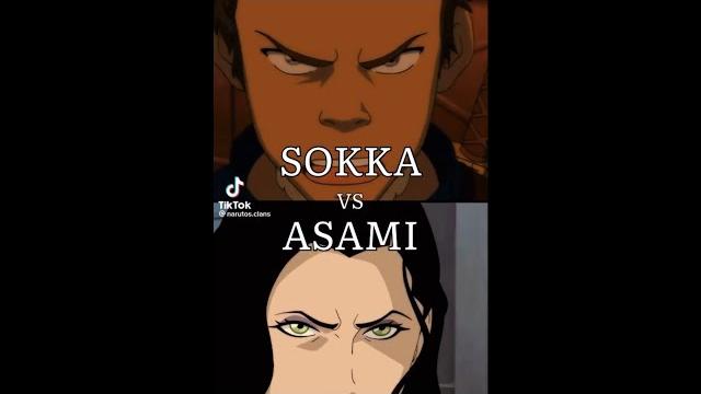 Sokka vs asami Sokka vs asami