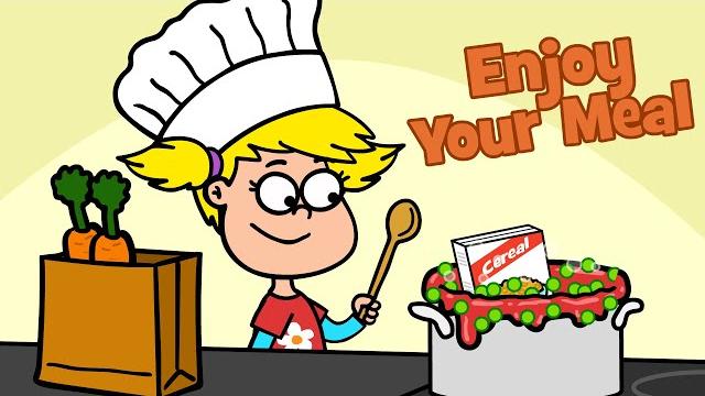 Children's song enjoy your meal - funny food song - hooray kids songs & nurserey rhymes Children's song enjoy your meal - funny food song - hooray kids songs & nurserey rhymes