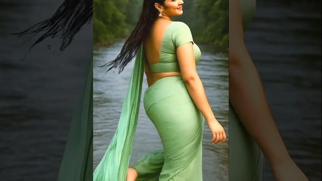 Beauty bomb : a pretty girl dancing in river | #shorts #prettygirl #beautiful #india # #saree #love Beauty bomb : a pretty girl dancing in river | #shorts #prettygirl #beautiful #india # #saree #love