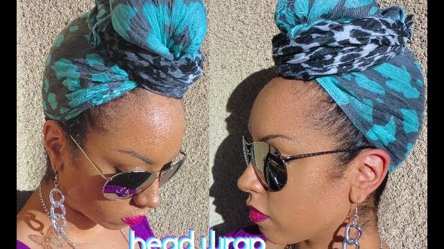 Easy head wrap scarf turban style tutorial Easy head wrap scarf turban style tutorial