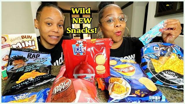 Trying strange flavored snacks for the first time! ( icee cookies, oyster chips, and more! Trying strange flavored snacks for the first time! ( icee cookies, oyster chips, and more!