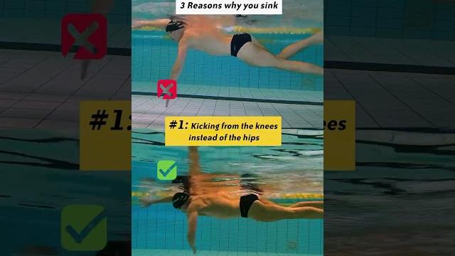 3 reasons why you sink when swimming freestyle #swimming 3 reasons why you sink when swimming freestyle #swimming