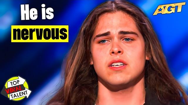 Nervous singer picks the perfect song for his voice.. watch what happens next! | agt 2025 Nervous singer picks the perfect song for his voice.. watch what happens next! | agt 2025