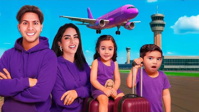 Viajando solo de color morado por una semana Viajando solo de color morado por una semana