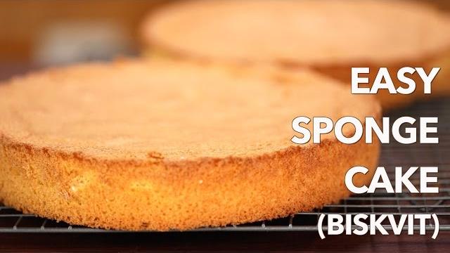 Easy european sponge cake recipe (biskvit) - only 4 ingredients! Easy european sponge cake recipe (biskvit) - only 4 ingredients!