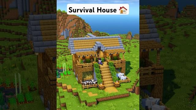Minecraft easy survival house #minecraft Minecraft easy survival house #minecraft