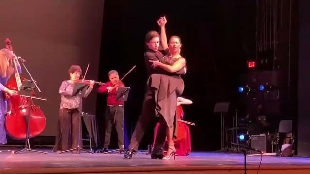 Tango show by analia centurion & svetislav (sveta) vuletic: danzarin, played by quintango orchestra Tango show by analia centurion & svetislav (sveta) vuletic: danzarin, played by quintango orchestra