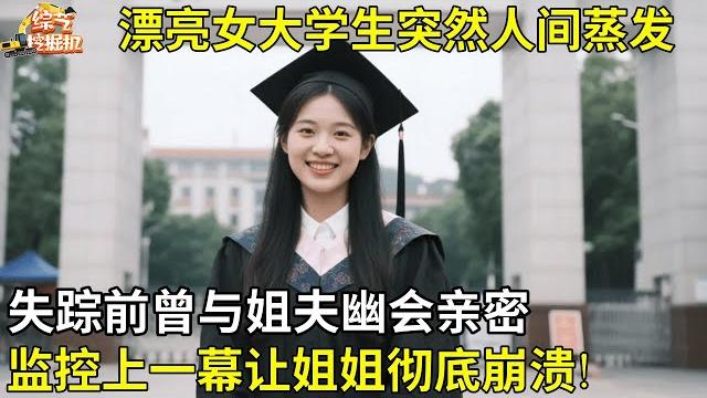 女大学生人间蒸发,失踪前曾与姐夫幽会亲密,监控上一幕让姐姐彻底崩溃!【纪实故事】 女大学生人间蒸发,失踪前曾与姐夫幽会亲密,监控上一幕让姐姐彻底崩溃!【纪实故事】