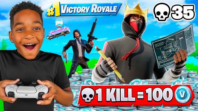 Every kill dj gets = $100 fortnite challenge Every kill dj gets = $100 fortnite challenge