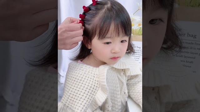 幾個小抓夾輕鬆搞定過年過節髮型! #育兒 幾個小抓夾輕鬆搞定過年過節髮型! #育兒