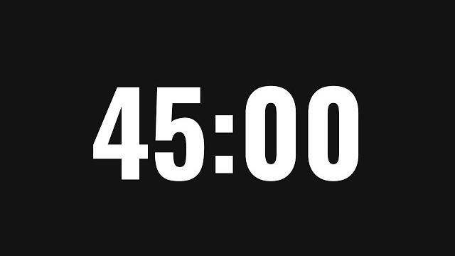 45 minute timer 45 minute timer