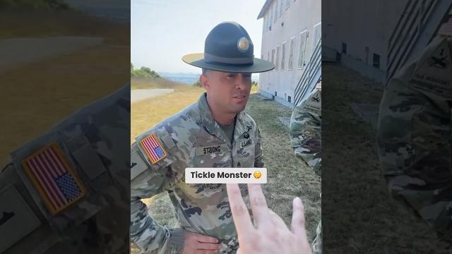 Drill sergeants vs. tickle monster 🫣 Drill sergeants vs. tickle monster 🫣