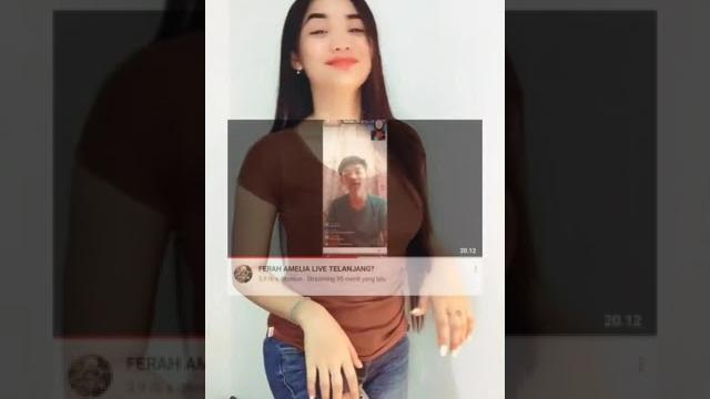 Ferah amelia live telanjang prank Ferah amelia live telanjang prank