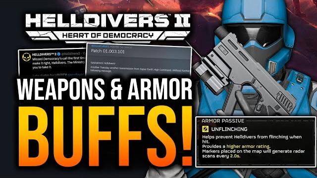 Helldivers 2 - new patch! weapons & armor buff! Helldivers 2 - new patch! weapons & armor buff!