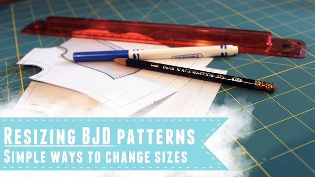 How to resize a bjd sewing pattern How to resize a bjd sewing pattern