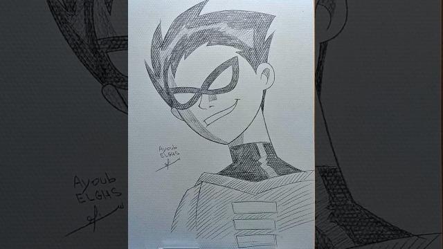 How to draw robin from teen titans | easy drawing #drawing #art #artwork #robin #teentitans #shorts How to draw robin from teen titans | easy drawing #drawing #art #artwork #robin #teentitans #shorts