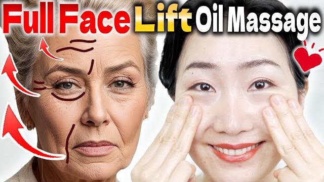 A miracle full face oil massage to erase sagging and wrinkles in 10 days! drain lymph and veins A miracle full face oil massage to erase sagging and wrinkles in 10 days! drain lymph and veins