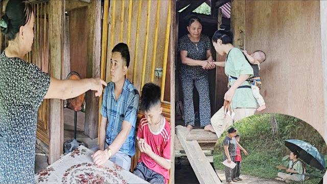 The girl was chased away by her husband, the police mother met her and brought her home. The girl was chased away by her husband, the police mother met her and brought her home.