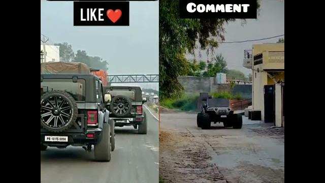Mahindra thar modified vs jeep modify(attitude car status )(modify car lover ️)#viral #jeep #thar Mahindra thar modified vs jeep modify(attitude car status )(modify car lover ️)#viral #jeep #thar