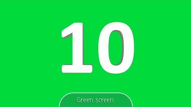 Countdown numbers green screen animation Countdown numbers green screen animation