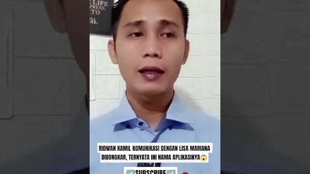 Ridwan kamil's communication with lisa mariana exposed, turns out this is the name of the applica... Ridwan kamil's communication with lisa mariana exposed, turns out this is the name of the applica...
