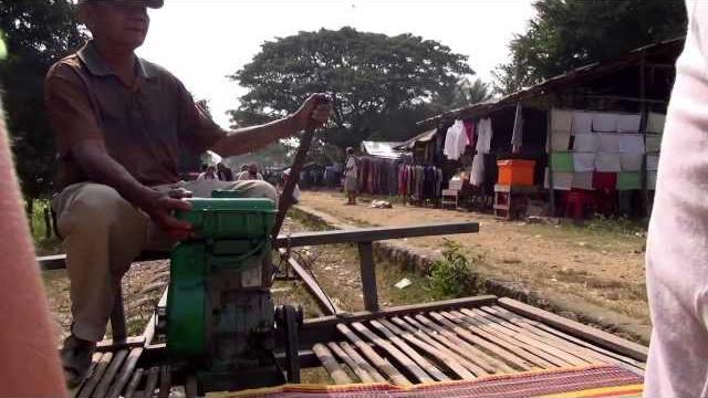 Bamboo train - battambang Bamboo train - battambang