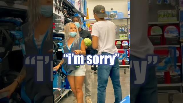 Melons prank walmart edition gone completely wrong (she almost kicked me out) #shorts Melons prank walmart edition gone completely wrong (she almost kicked me out) #shorts