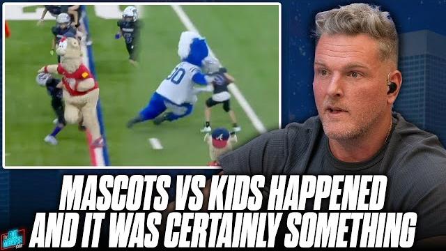 Mascots vs kids happened at halftime & it was certainly something... | pat mcafee reacts Mascots vs kids happened at halftime & it was certainly something... | pat mcafee reacts