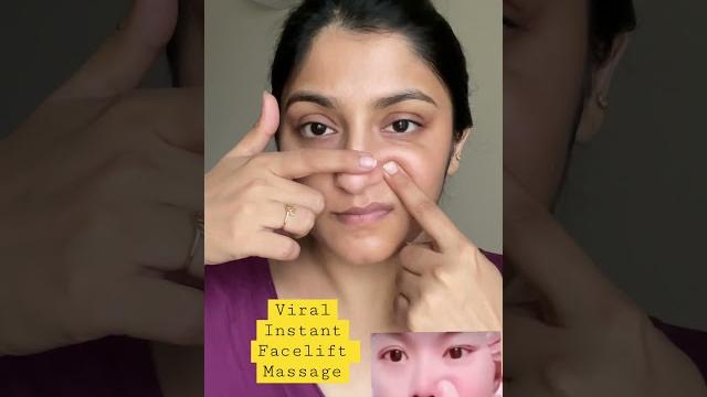 Viral instant face lift try it! #shorts #massage Viral instant face lift try it! #shorts #massage