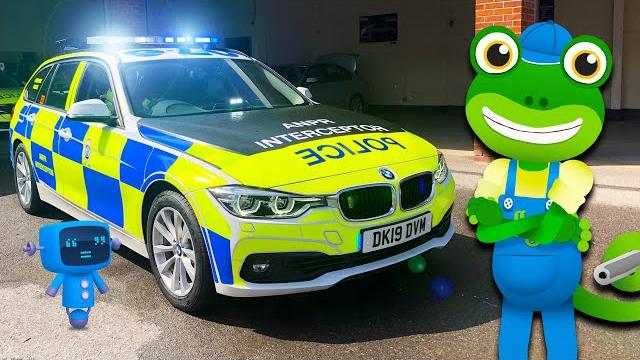 Police car for kids | gecko's real vehicles | police videos for children | educational videos Police car for kids | gecko's real vehicles | police videos for children | educational videos